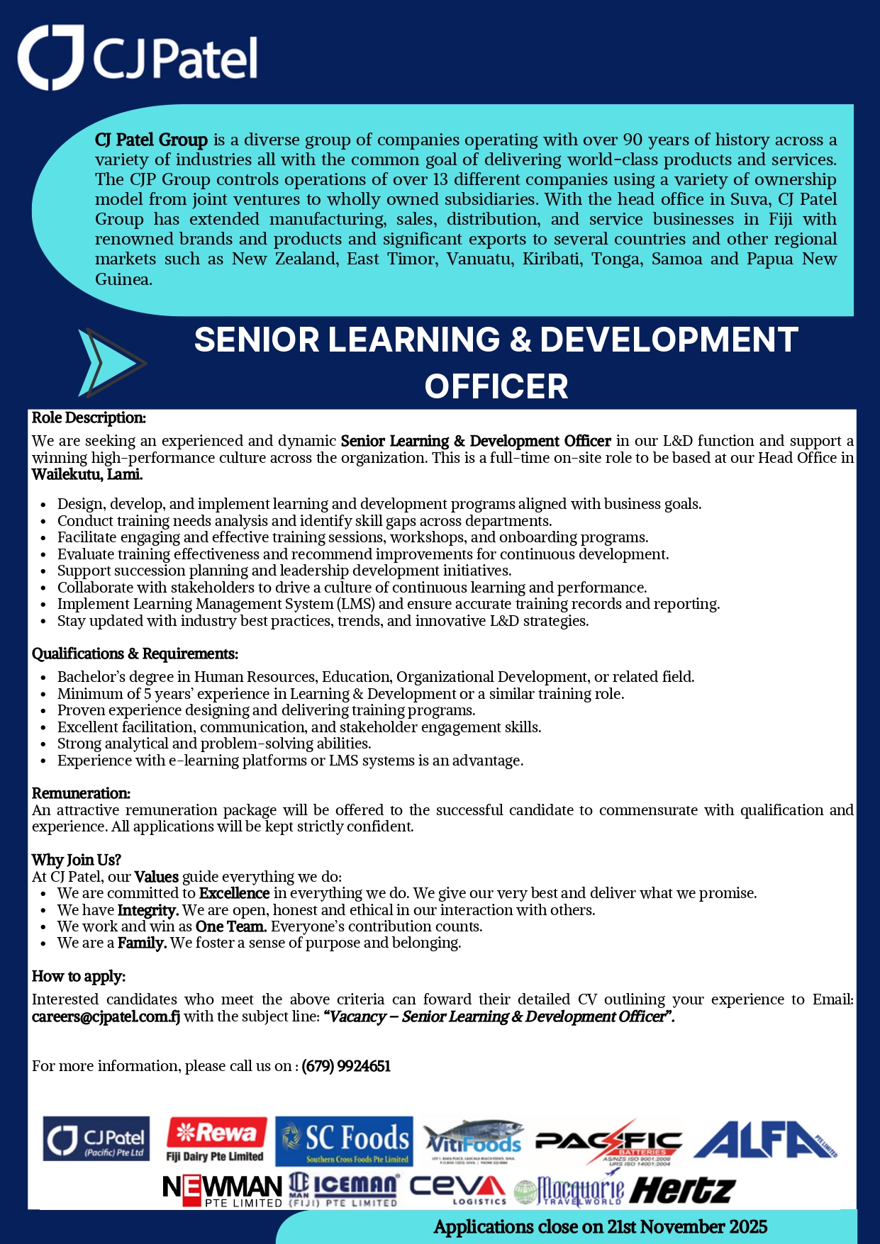 Senior Learning & Development Officer – SPTOJobsLink