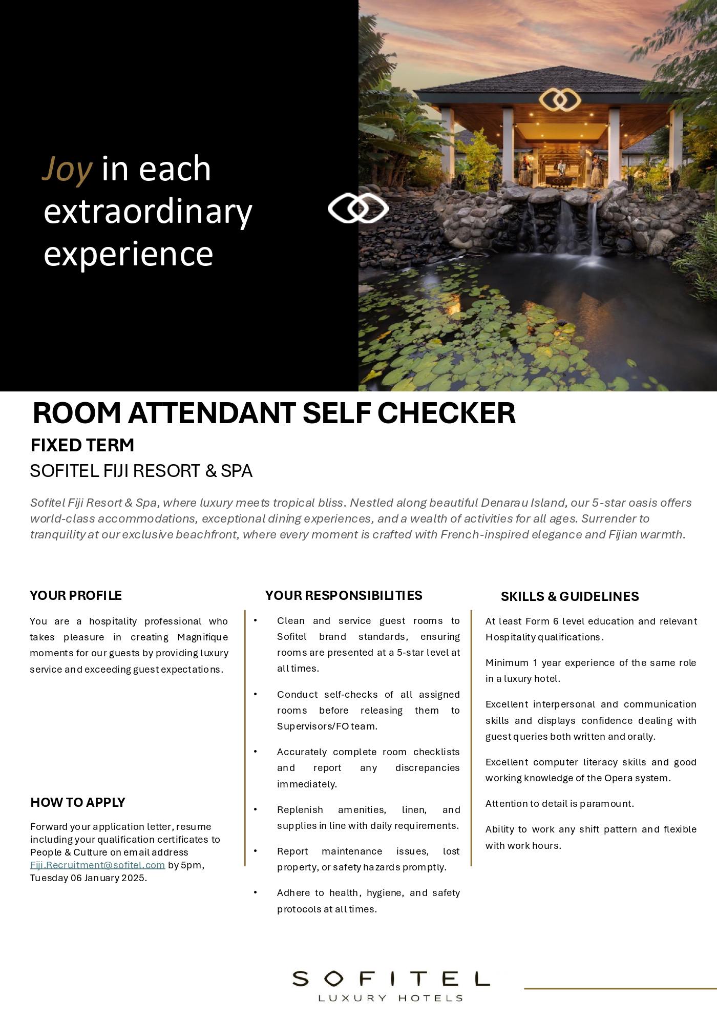 Room Attendant Self Checker – SPTOJobsLink
